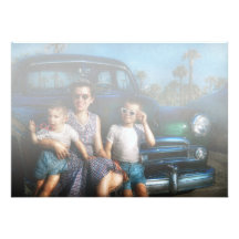 Americana - carro - as férias americanas clássicas convites