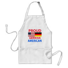 Americano alemão orgulhoso avental
