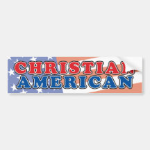 Americano cristão adesivos