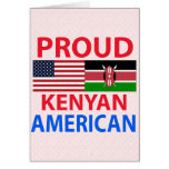 Americano orgulhoso do Kenyan Cartões