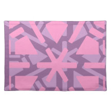 Americano roxo & cor-de-rosa MoJo Placemats Suporte Para Prato