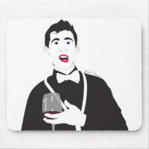 Amigo do vinho mouse pad