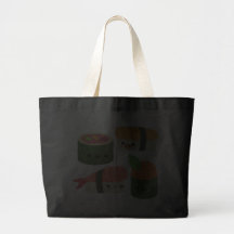 Amigos do sushi bolsas de lona