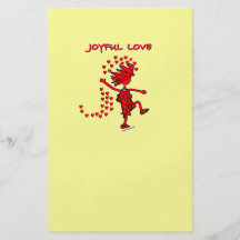 Amor alegre panfleto personalizado