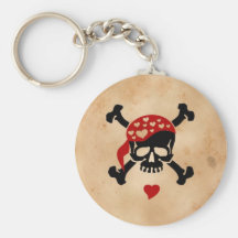 Amor & Crossbones Chaveiros