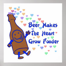 Amor da cerveja impressão