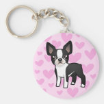 Amor de Boston Terrier Chaveiros