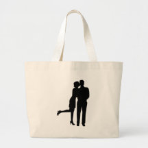 Amor do beijo do casal bolsas