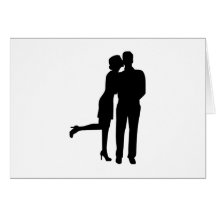 Amor do beijo do casal cartoes