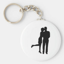 Amor do beijo do casal chaveiros