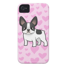 Amor do buldogue francês capas iPhone 4 Case-Mate