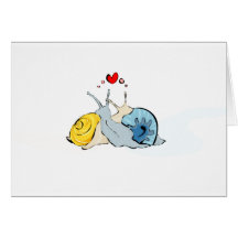 amor do caracol cartões