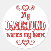 Amor do DACHSHUND Adesivos