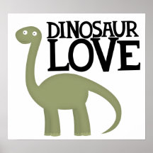 amor do dinossauro (grande poster)