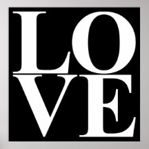 AMOR do pop art Posteres