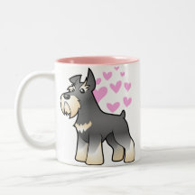 Amor do Schnauzer Canecas