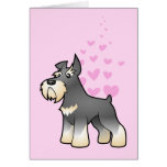 Amor do Schnauzer Cartão