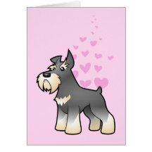 Amor do Schnauzer Cartão