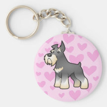 Amor do Schnauzer Chaveiro