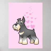 Amor do Schnauzer Posters