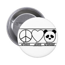 Amor e pandas da paz boton