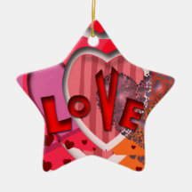 Amor Enfeites Para Arvore De Natal