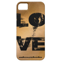 Amor Iphone de cobre iPhone 5 Capa