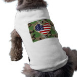 Amor militar roupa para cães