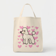 Amor padrão/da miniatura/brinquedo caniche (filhot bolsas para compras