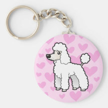 Amor padrão/da miniatura/brinquedo caniche (filhot chaveiros