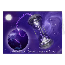 Amor universal. É somente uma matéria de tempo Cartao