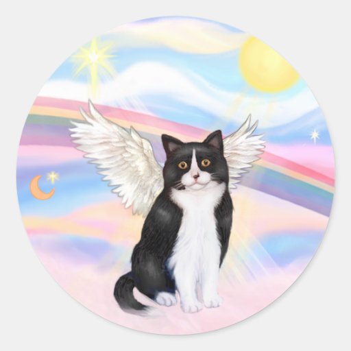 & preto; Gato branco nuvens Adesivo Zazzle Armario Limpieza Conforama ~ & preto; Gato branco nuvens Adesivo Zazzle