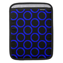 Anéis azuis grandes bolsa de iPad
