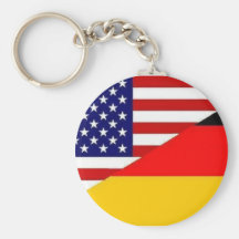Anel chave da amizade americana alemão chaveiro