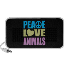 Animais do amor da paz caixinhas de som para laptop