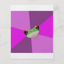 Animal sujo Meme do conselho do sapo de Bacheloret Panfletos Personalizado
