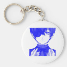 Anime azul chaveiro