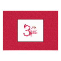 Aniversário de 3 anos (basebol) convite personalizados