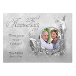 Aniversário de casamento de prata do lírio de Call Convites Personalizados