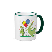 Aniversário de Dino 4o Canecas