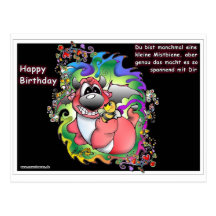 Aniversário, happy birthday, biene, bee, bienen cartoes postais