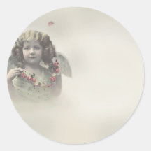 Anjo Adesivos Redondos