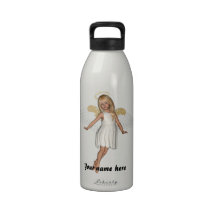 Anjo branco garrafa personalizada da bebida garrafa de água esportiva