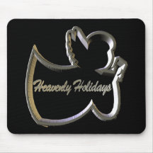 Anjo celestial dos feriados mousepad