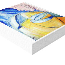 Anjo de paz impressão de canvas esticada