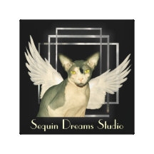 Anjo do gato das canvas | Sphynx Impressão Em Canvas