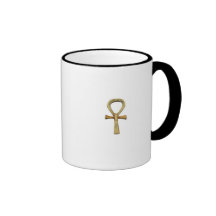 Ankh dourado canecas
