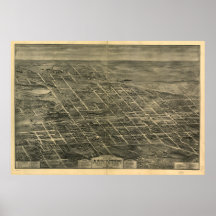 Anniston Alabama 1903 mapas panorâmicos Poster