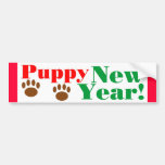 Ano novo do filhote de cachorro! adesivos