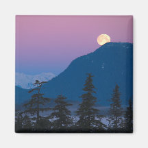 Anoitecer em Alaska Imã De Geladeira